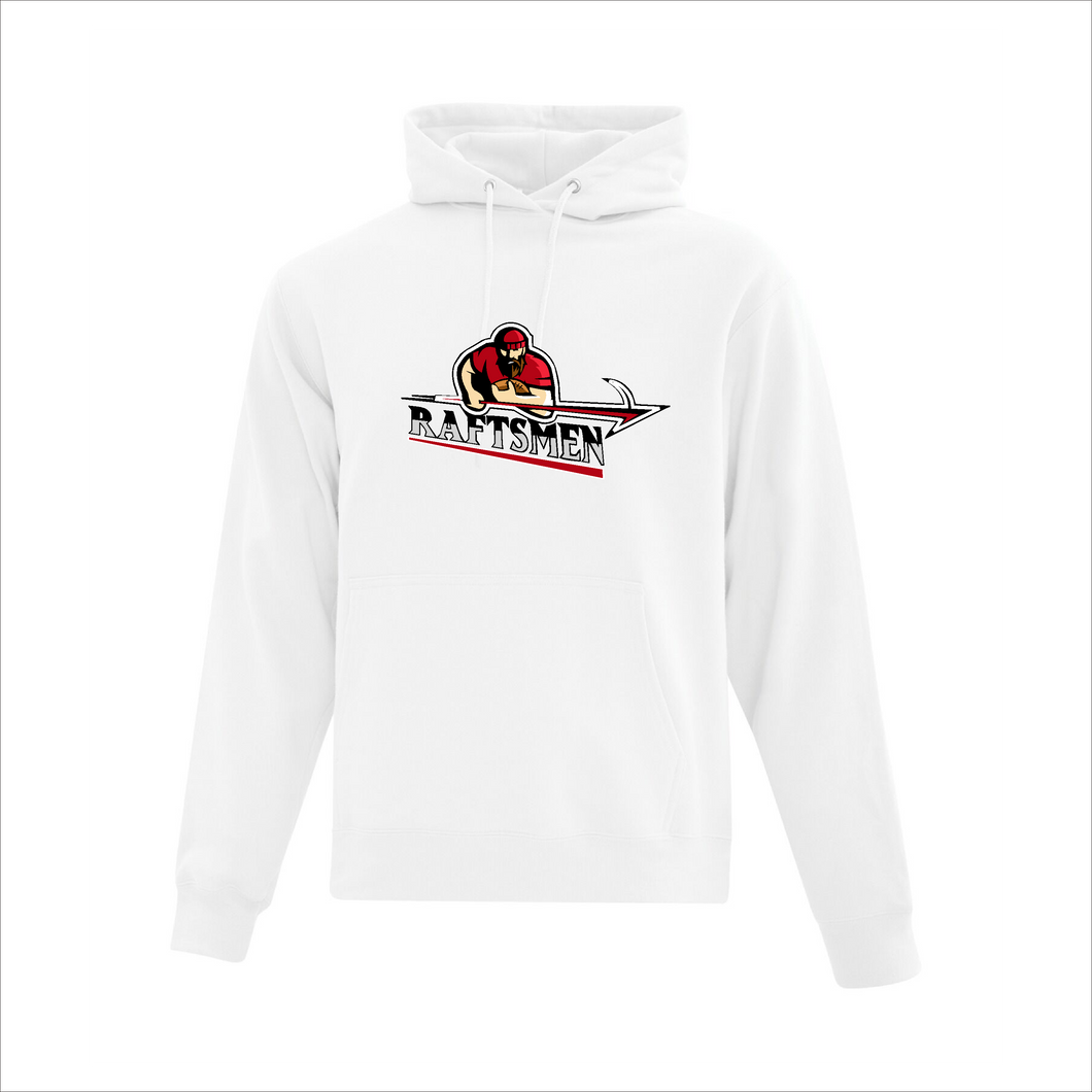 Adult White Hoodie - Raftsmen Football